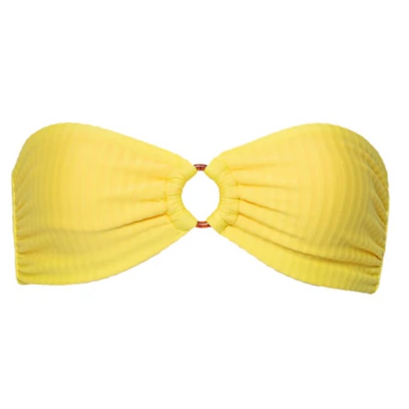 Maaji Lemon Margarita Jill Ring Bandeau Bikini Top - Picture 1 of 5